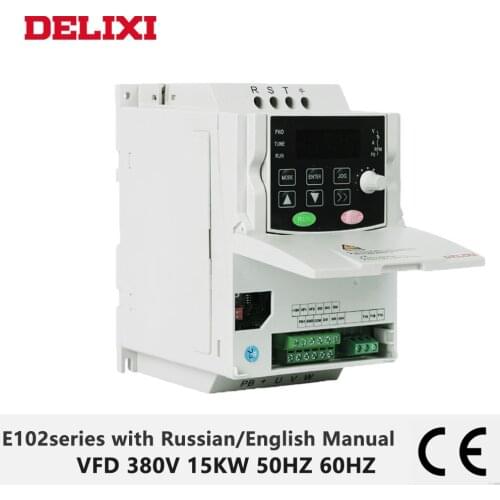 DELIXI frequency inverter 15KW AC 380V 3 phase DC reactor motor Speed Controller 50HZ 60HZ VFD Variable Frequency Converter