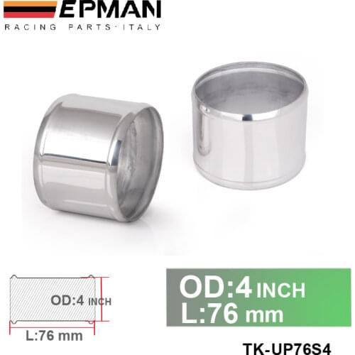 4" OD X 3" LONG ALUMINUM RACING INTAKE/TURBO INTERCOOLER PIPING/HOSE JOINER PIPE For BMW e34 EP-UP76S4