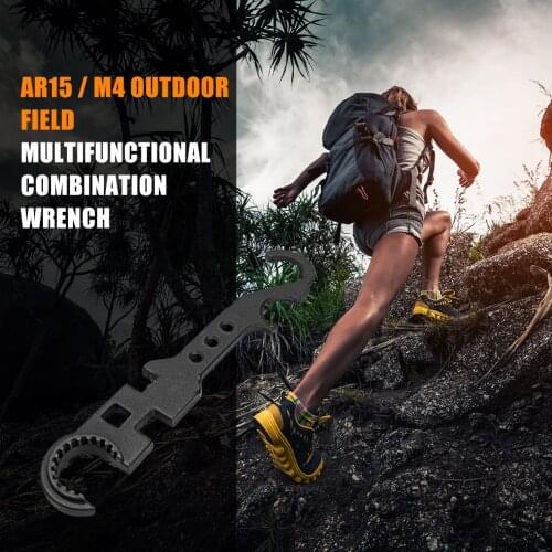 8 in 1 Combo Wrenches Removable Alloy Steel Armorer Spanner Hunting Accessories Camping Portable Outdoor Elements