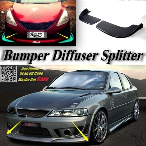 Car Splitter Diffuser Bumper Canard Lip For Chevrolet For Holden For Vauxhall Vectra B C D Body Kit Deflector Car Flap Fin Chin
