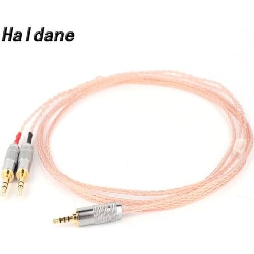 Haldane HIFI 4.4 3.5 2.5mm TRRS Balanced 8 core Litz braid Headphone Upgrade Cable for MDR-Z7 Z7M2 MDR-Z1R D600 D7100 Headphones