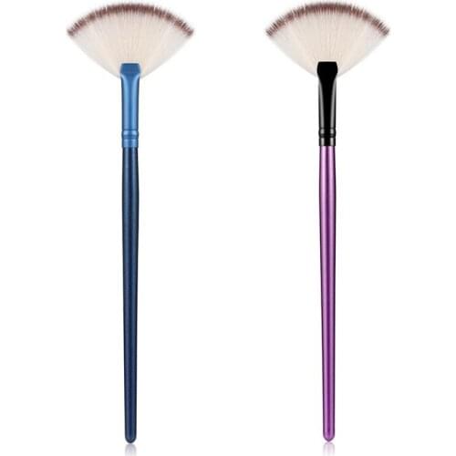 BANFI Large Fan Makeup Brushes Nutural Powder Highlighter Blush Powder Foundation Highlighter Brush Cosmetic Beauty Make Up Tool