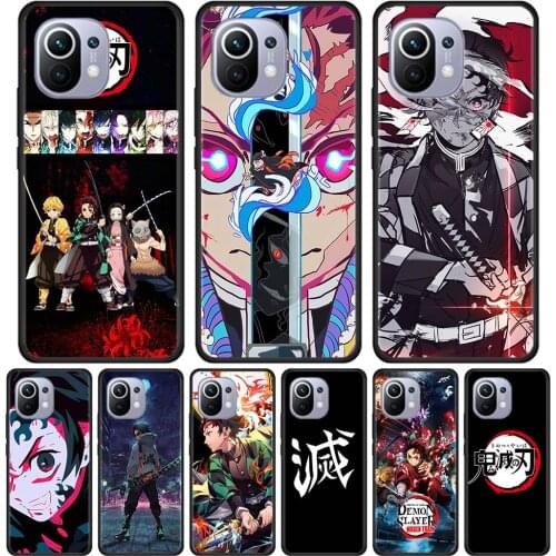 Anime Demon Slayer Case For Xiaomi Mi 11X Pro 11 Ultra 11i 10T Lite 10S 9T 9 SE 8 Silicon Phone Cover Silicone Para TPU Housing