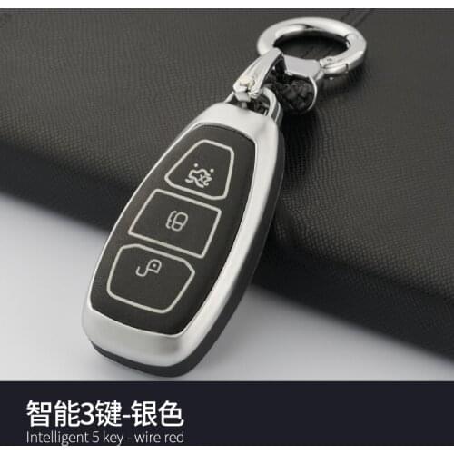 Zinc alloy Car Remote Key Case Cover for Ford Fiesta Focus 2 3 MK2 MK3 Mondeo MK4 Ecosport Kuga Escape Explorer Ranger key case