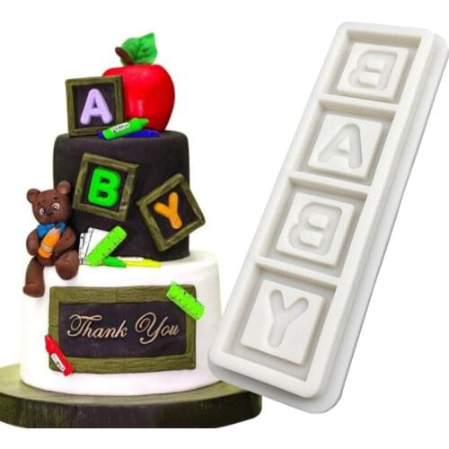 BABY Silicone Sugarcraft Mold Resin Tools Cupcake Baking Mould Fondant Cake Decorating Tools