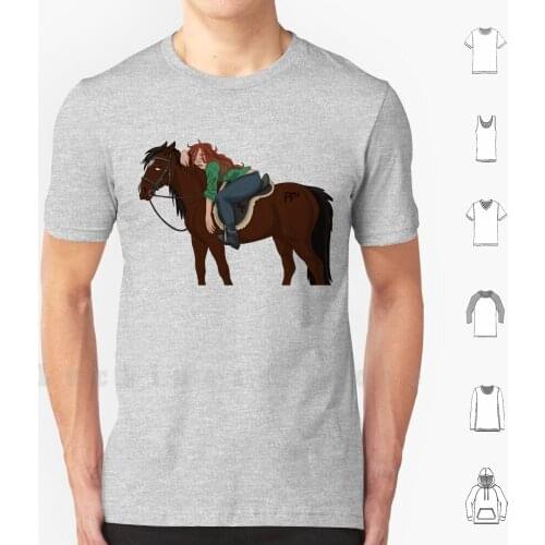 Sleep Riding T Shirt Print 100% Cotton New Cool Tee Horse Equestrian Riding Sam The Elisrian Elisrianart Webcomic