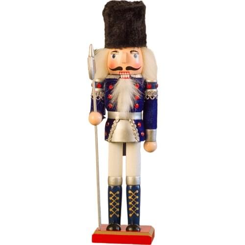 Hot Christmas Decorations Christmas Nutcracker Soldier Puppet Wooden Desktop Decoration Home Office