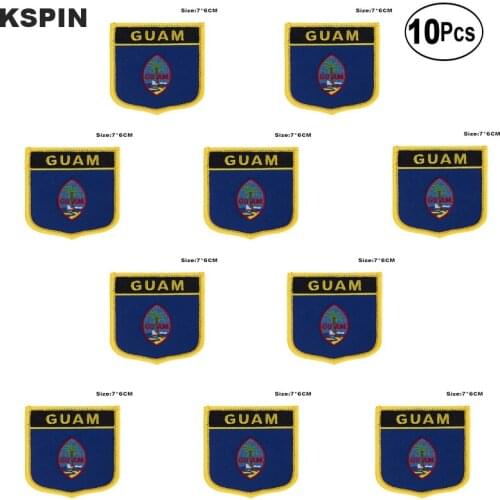 Guam Patches Iron on Saw on Transfer patches Sewing Applications for Clothes in Home&Garden