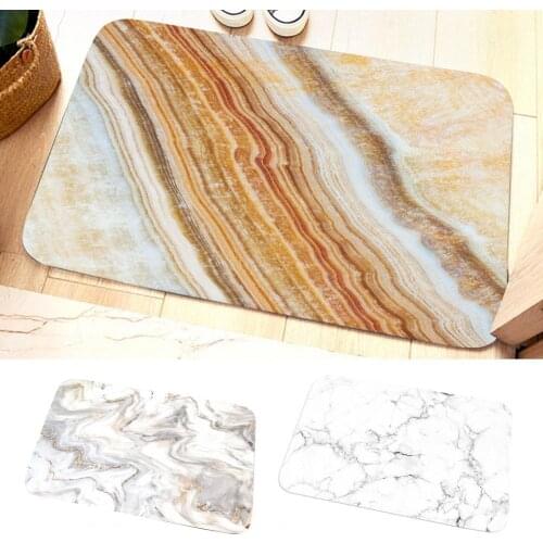 Bath Rugs Door Mat Bathroom Rug Absorbent Non Slip Door Mat Polyester Dry Fast Comfortable Bathroom Rug for Shower