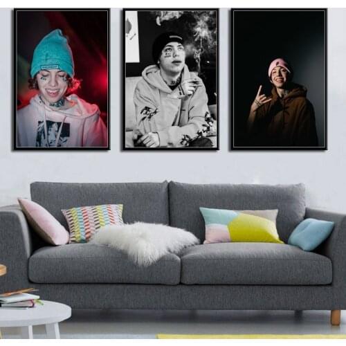 Lil Xan Rap Hip Hop Music Star Singer Posters And Prints Canvas Painting Wall Art Picture Abstract Decorative Home Decor Affiche