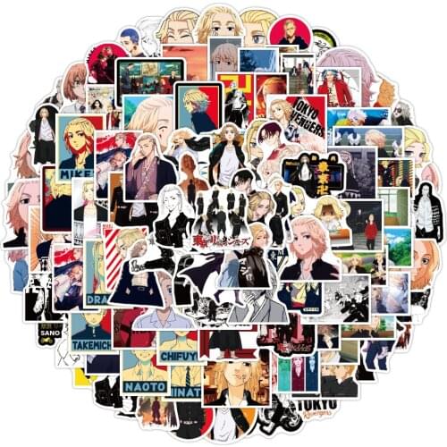 10/50/100 Pcs Tokyo Revengers Stikers Anime Manjiro Sano Ken Ryuguji Mikey Draken Keisuke Baji Takashi Mitsuya PVC Stickers Gift