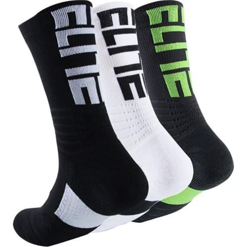 Sports Socks Cycling Basketball Running Sports Socks Man Black Trend Long Hiking Damping Men Athletic
