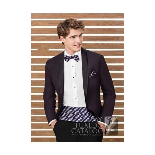 2017 Latest Coat Pant Designs Purple Groom Men Wedding Suits Jacket Slim Fit 2 Piece Tuxedo Custom Suit Prom Blazer Masculino