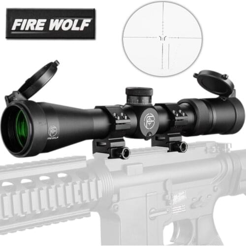 2.8-10X40 Tactical Air Rifle Optic Spotting Scopes Green Film Sighting Self Extinction Cylinder Riflescope