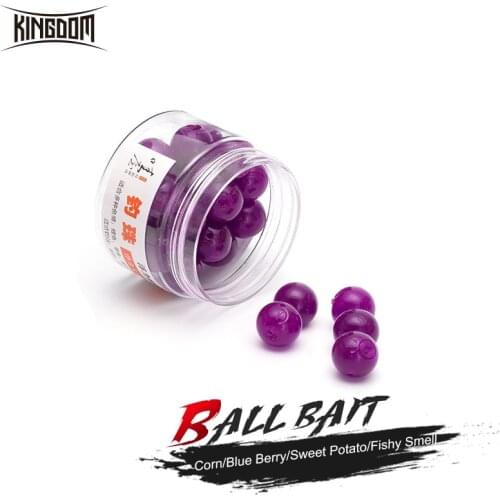 Kingdom Fishing Lures Carp Floating Ball Baits Beads Pops Up Flavor Smell Ball Artificial Baits Feeder Soft Lure Fishing Tackles