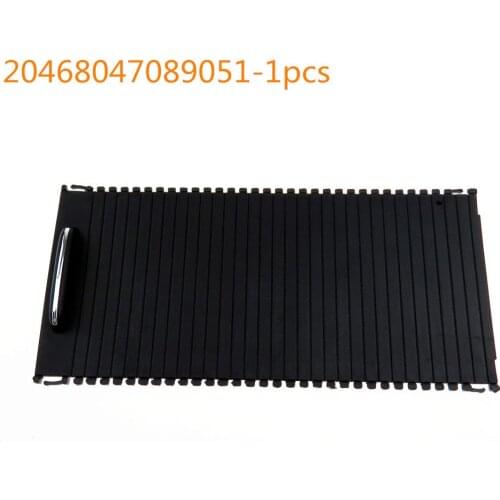SCJYRXS Qty1 for Mercedes C/E-Class W204 S204 W212 2046804708905 Black Armrest Central Console Louver Cup Drink Holder Curtain
