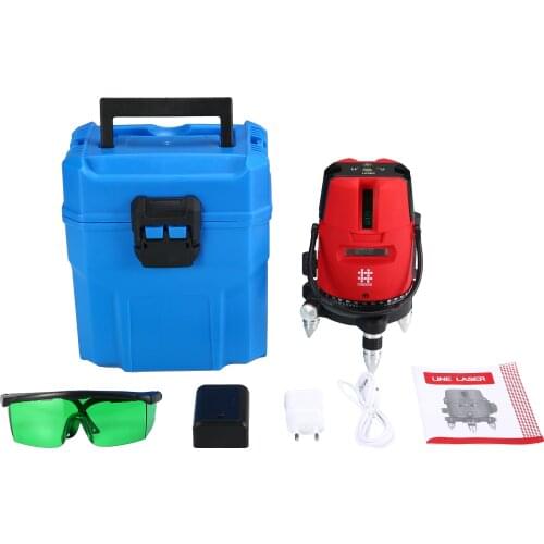 2020 SHIJING 5 Lines Green Laser Level 360 Degree Self- leveling Cross Laser Level Use Osram Diode from German