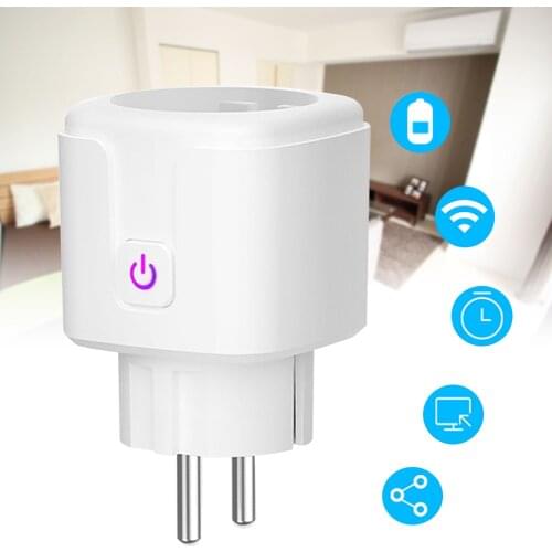 Wifi Smart Outlet Socket EU Plug for iOS Android Amazon Alexa Google B88