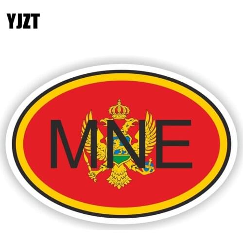 YJZT 15.7CM*10.6CM Car Accessories Funny MONTENEGRO Country Code Decal Car Sticker 6-0935