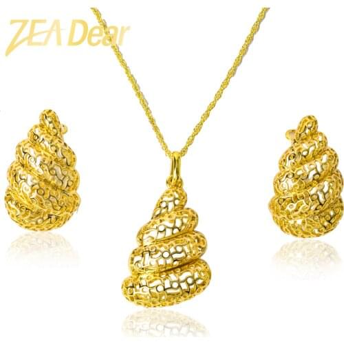 ZEADear Jewelry Fashion Copper African Sets For Women New Design Earrings Pendant High Quality Geometric Wedding Party Gifts