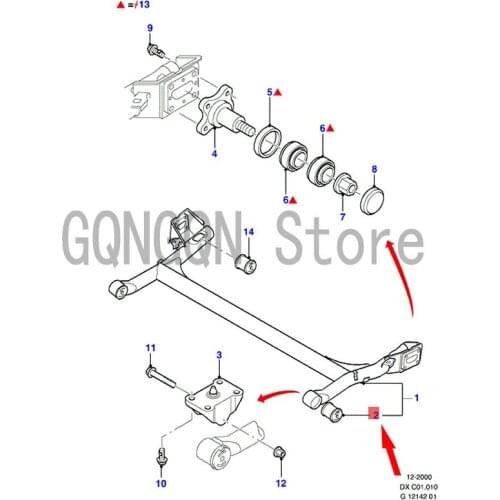 CAR rear axle rubber sleeve bushing For dMo nd eoF ies ta Ingot beam rubber sleeve front axle rubber sleeve bushing rubber pad
