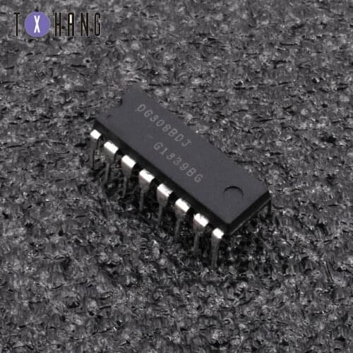 1pcs DG308BDJ DG308 DG308BD DIP-16 Improved Quad CMOS Analog Switches
