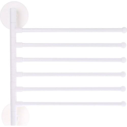 1pc Towel Rack Rotating Bath Rail Hanger Undefined Towel Holder Swivel Bars Bathroom Wall Mounted