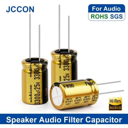 10Pcs Speaker Audio Filter Capacitor Audio Aluminum Electrolytic Capacitor For Audio Hifi Amplifier 25V 35V 50V 63V FW Series