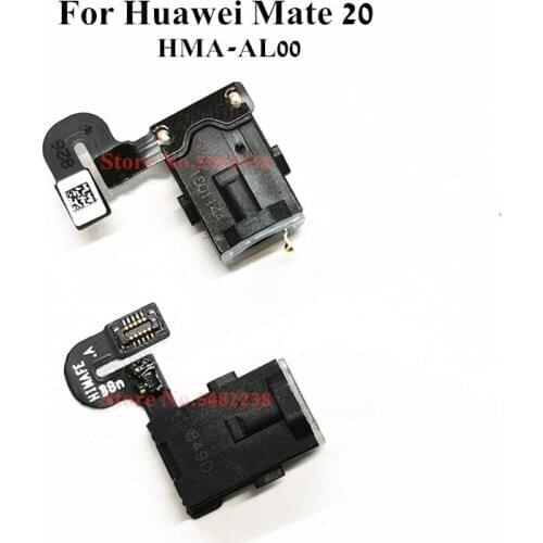 10Pcs/Lot Original For Huawei Mate 20 HMA-AL00 Headphone Jack Earphone Jack Audio Output Connector Flex Cable Replacement parts
