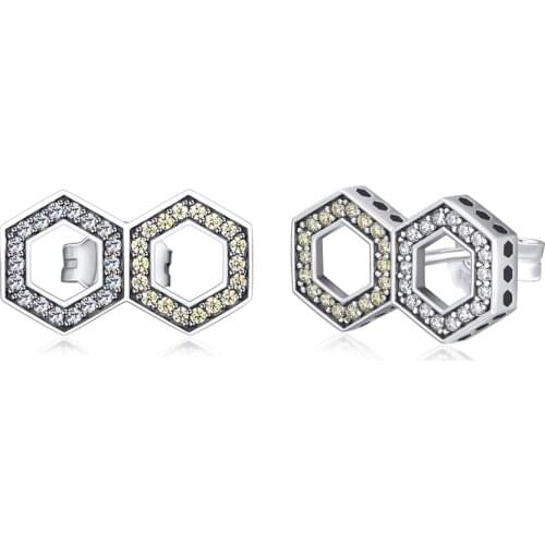 100% 925 Sterling Silver Infinite Love Stud Earring Free Shipping