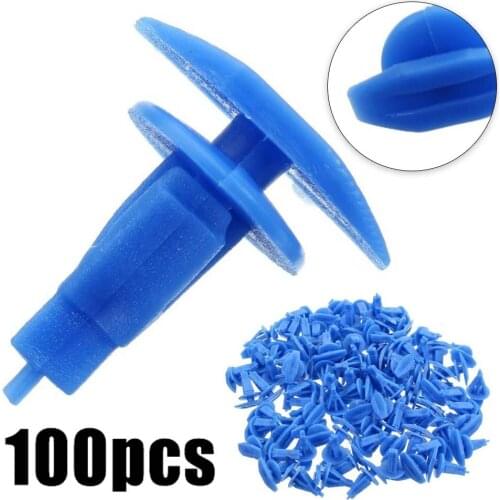 100Pcs Sealing-Strip Retainer Clips Car Door And Window Weatherstrip Rivets Clips Auto Fasteners For Nissan Universal