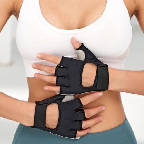 2Pcs Fitness Gloves Weight Lifting Training Gloves Unisex Anti-slip SBR Outdoor Sport Cycling Gym Half Finger Gloves for MTB