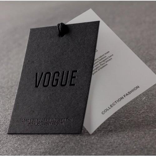 200pcs/lot 300gsm black paper tag silver foil customized garment tag clothes swing hangtag printed paper tags price tag