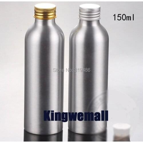 300pcs/lot 150ml Perfume Empty Makeup Aluminum Bottle with Aluminum Cap top cover