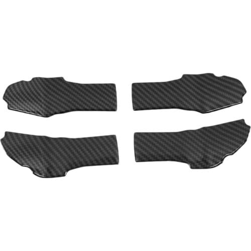 4Pcs Car Carbon Fiber Look Inner Door Handle Bowl Cover Trim for Ford Explorer 2020