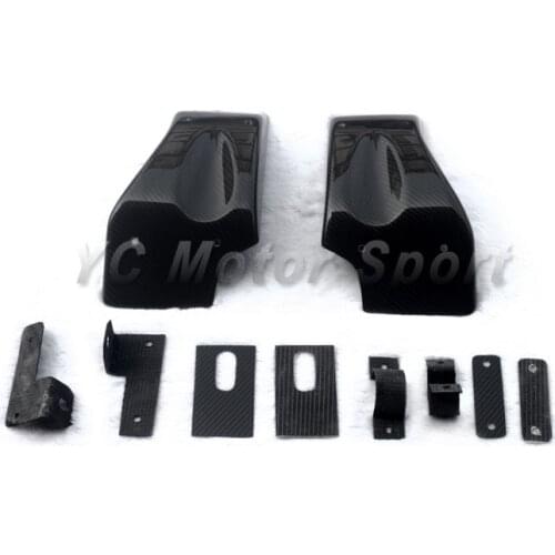 Car Accessories Carbon Fiber KS Style Brake Cooling Guide Kit Fit For 2008-2013 R35 GTR Brake Cooling Guide