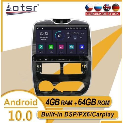 64G For Renault Clio 2013 2014 2015 Car Stereo Multimedia Player Android GPS Navi Audio Radio Tape Recorde Carplay PX6 Head Unit