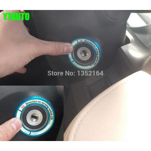 Auto luminous key ignition switch cover,ignition key hole decoration ring for kia rio k2 , k3, k5, sportage