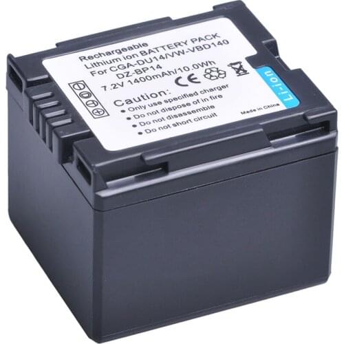 CGA-DU14 VW-VBD140 CGA DU14 DU12 Battery for Panasonic CGA DU06 DU07 DU12 DU14 DU21, VW VBD070 VBD210, GS400, GS408, GS500, GS3