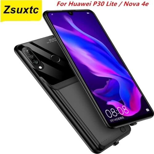 For Huawei P30 Lite Battery Case 10000 Mah Charger Case Smart Phone Cover Power Bank For Huawei Nova 4e Battery Case Capa