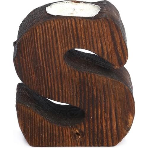 Pony Bed Wood Decorative Letter AS Candle holder