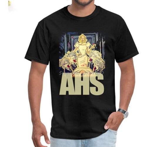 AHS Hotel Sexy Pin Up Girl Tshirts 2019 Popular Men Black Normal Tops T Shirt Pure Cotton Sweatshirt Male T-Shirts Print
