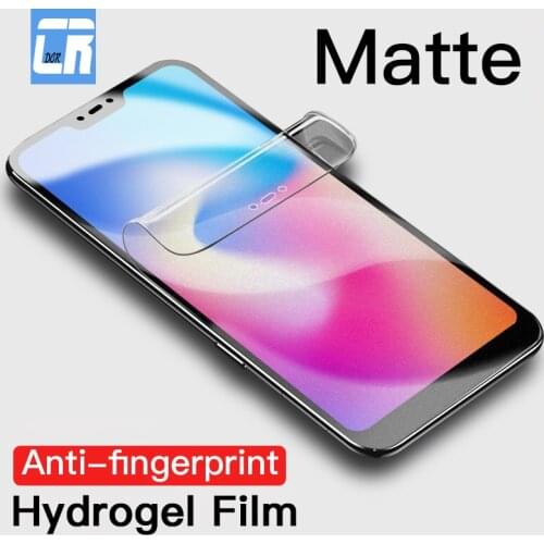 No Fingerprint Matte Hydrogel Film for Xiaomi Note 10 Pro Mix 4 3 Screen Protector for Redmi K30 5 plus 6 pro Safety Film Case
