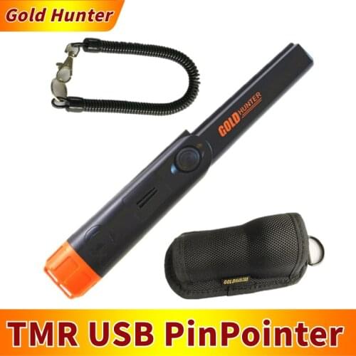 TMR USB rechargeable underwater metal detector pinpointer gold hunter underground gold detector with holster
