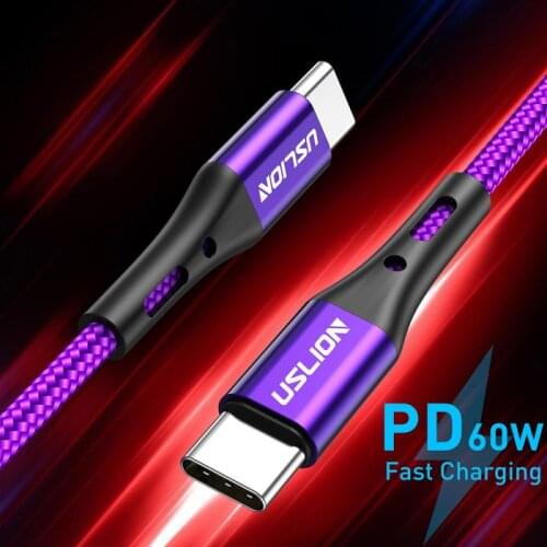 USB Type-C Fast Charging Cable Charge Data Cord Double Type-C Head Data Line For HUAWEI P30 Xiaomi Samsung