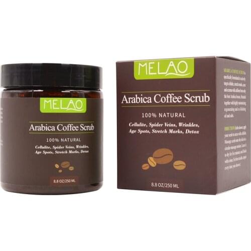 Coffee Body Scrub Cream, Natural Oil Body Scrub Exfoliating Whitening Moisture Reducing Cellulite for Skin care