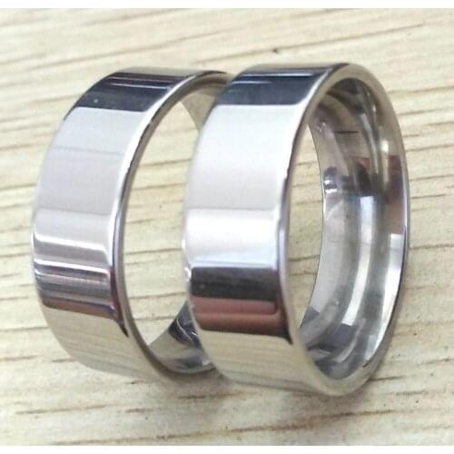 20pcs Bright Silver Plain 316L Stainless Steel High Polished Rings Mens Womens Charm Band Rings Gift Favor Wholesale Jewelry