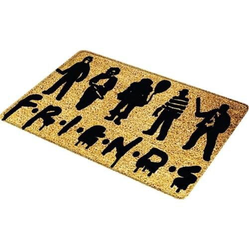Creative Letter Printed Doormat Multi-purpose Absorbent Non-Slip Blanket for Kitchen Bedroom Bathroom jlrr