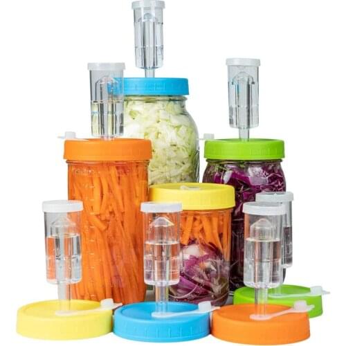 Mason Jar Lids With Airlock Mason Jar Fermenting Lid For Wide Mouth Jars For Making Kimchi Ginger Carrots Hot Sauce Sauerkraut