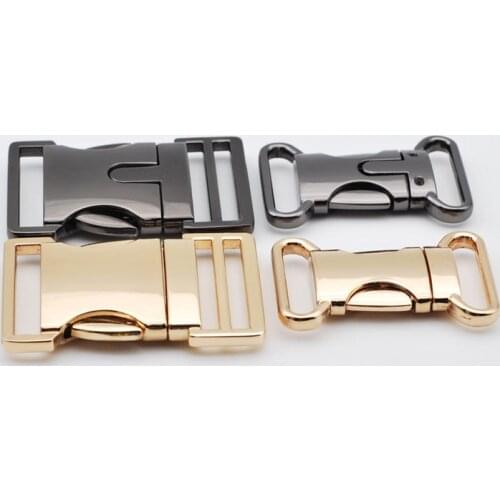 Metal Belt Buckle 25mm30mm Clasp Fastener Decorative Buckle for Dog Collar Jacket Backpack Bag Webbing Strap Luggage Accessories